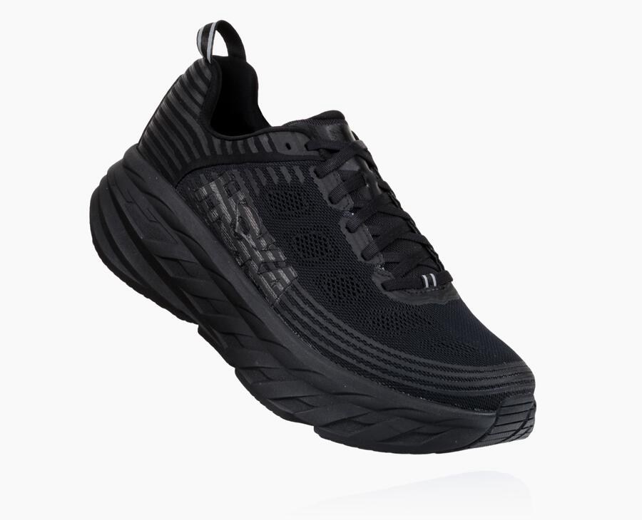 Zapatillas Running Hoka One One Hombre - Bondi 6 - Negras - IRM507698